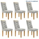 Ver imagem 1 de Kit 6 Cadeiras para Sala de Jantar Germany Espresso Móveis