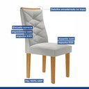 Ver imagem 3 de Kit 6 Cadeiras para Sala de Jantar Germany Espresso Móveis