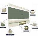 Ver imagem 6 de Estante para TV e Home Theater até 115 Polegadas 100% MDF com LED com Vidro Reflecta 260CMX251,5cm LED Soberano Verde