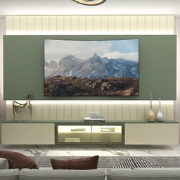 Estante Home para Tv até 90 Polegadas com Led 260cm Soberano Reflecta 100% MDF - 6