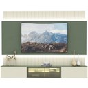Ver mais imagens de Estante para TV e Home Theater até 115 Polegadas 100% MDF com LED com Vidro Reflecta 260CMX251,5cm LED Soberano Verde