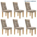 Ver imagem 3 de Conjunto 6 Cadeiras para Sala de Jantar Germany Espresso Móveis