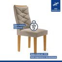 Ver imagem 4 de Conjunto 6 Cadeiras para Sala de Jantar Germany Espresso Móveis