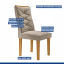 Ver imagem 3 de Conjunto 6 Cadeiras para Sala de Jantar Germany Espresso Móveis