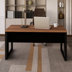 Mesa Escritório Diretor 150cm x 60cm Tampo 40mm - 4