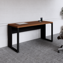 Ver imagem 4 de Mesa para Escritório Diretor com Tampo 150cm Preto e Marrom Yescasa