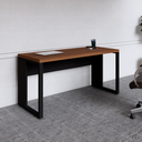 Ver imagem 6 de Mesa para Escritório Diretor com Tampo 150cm Preto e Marrom Yescasa