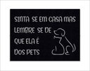 Ver imagem 1 de Tapete Capacho Sinta-se em Casa Mas Lembre-se de que Ela É Dos Pets