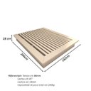 Ver mais imagens de Cama Queen e Cabeceira com 2 Mesas Laterais Mdf sob Medida Cor:carvalho Malva com Titânio