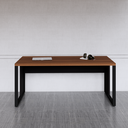 Ver imagem 4 de Mesa de Escritório Diretor Escrivaninha 170x70cm Tampo Engrossado Preto e Marrom Yescasa