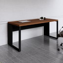 Ver imagem 6 de Mesa de Escritório Diretor Escrivaninha 170x70cm Tampo Engrossado Preto e Marrom Yescasa