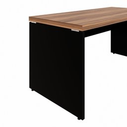 Mesa de Escritório Diretor para Trabalho 170cm Marrom e Preto Yescasa - 13 Mesa de Escritório Diretor para Trabalho 170cm Marrom e Preto Yescasa - 13