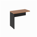 Ver imagem 2 de Mesa Auxiliar Direita e Esquerda 90x45x73cm 90cm Marrom e Preto Yescasa