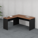 Ver imagem 1 de Mesa Auxiliar Direita e Esquerda 90x45x73cm 90cm Marrom e Preto Yescasa