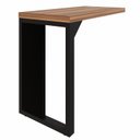 Ver mais imagens de Mesa Auxiliar Direita e Esquerda Pé Quadro 90x45x73cm 90cm Marrom e Preto Yescasa