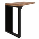 Ver mais imagens de Mesa Auxiliar Direita e Esquerda Pé Quadro 90x45x73cm 90cm Marrom e Preto Yescasa