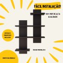 Ver imagem 3 de Prateleira Suspensa Minimalista Nicho Decorativo Preto