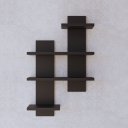 Ver imagem 4 de Prateleira Suspensa Minimalista Nicho Decorativo Preto