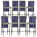 Ver imagem 1 de 8 Banqueta em Alumínio Roma Fendi Corda Náutica Tecido 5