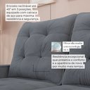 Ver imagem 5 de Sofá Retrátil Reclinável 3 Lugares Roma 2,40m Veludo Cinza