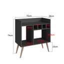 Ver imagem 3 de Aparador Adega para 4 Garrafas 70cm Ap4001