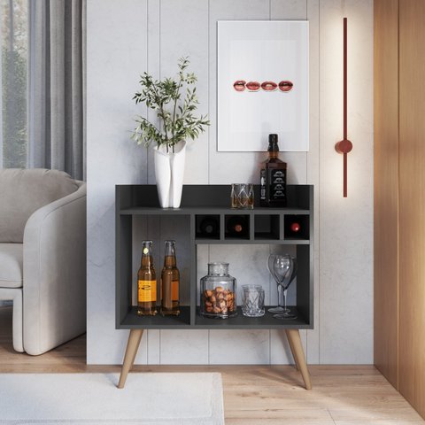 Aparador Adega para 4 Garrafas 70cm Ap4001