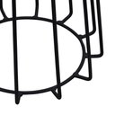 Ver imagem 3 de Mesa Lateral Raiada Ø45x56cm Preto-amêndoa