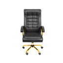 Ver imagem 2 de Cadeira Escritório Oslo - Preta | Dourado Brilho