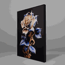 Ver imagem 2 de Quadro Decorativo Flower Porcelain Rose Relevo