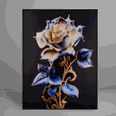 Ver imagem 1 de Quadro Decorativo Flower Porcelain Rose Relevo