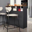 Ver imagem 2 de Mesa Bancada Balcão Ilha para Cozinha com 3 Portas e Nichos Divisor de Ambiente Veneza