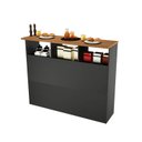 Ver imagem 6 de Mesa Bancada Balcão Ilha para Cozinha com 3 Portas e Nichos Divisor de Ambiente Veneza