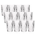 Ver imagem 1 de Jogo 12 Copos de Vidro Diamond Diamante Transparente Resistente 400ml em Casa Tem