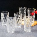 Ver imagem 5 de Jogo 12 Copos de Vidro Diamond Diamante Transparente Resistente 400ml em Casa Tem