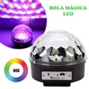 Ver imagem 1 de Bola Maluca de Luzes Led Rgb Bluetooth e Usb Toca Mp3