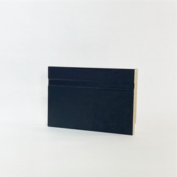Rodapé 10cm (pacote com 4un) Preto com Friso - 3