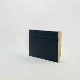 Rodapé 10cm (pacote com 4un) Preto com Friso - 4