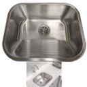 Ver imagem 1 de Tanque Inox Lavanderia 30 Litros Lava Roupa Esfrega Limpa Lavabo Limpeza Area Externa Casa Varanda L