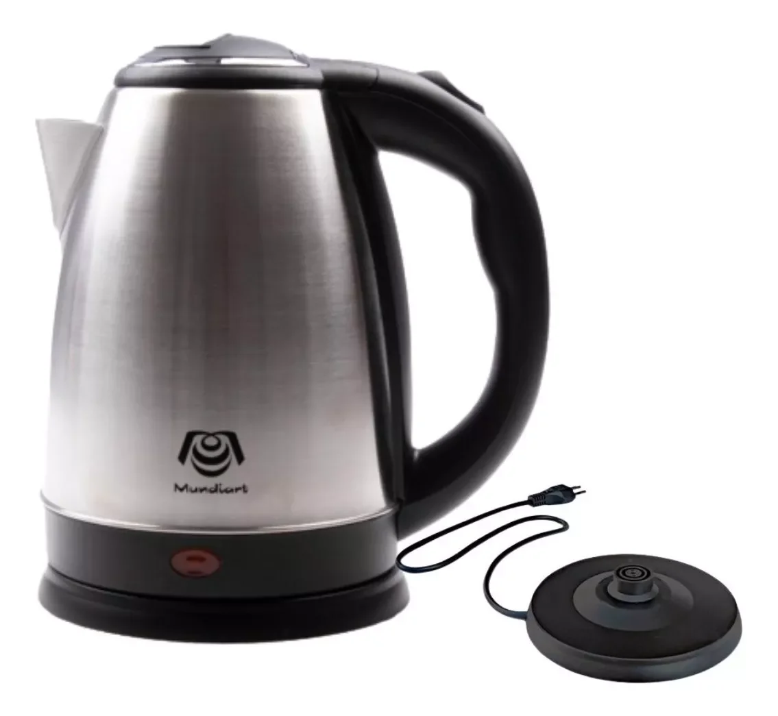 Chaleira Elétrica em Inox 110v Chá Café 1,8l Mundiart - 2