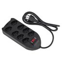 Ver imagem 1 de Protetor Eletronico C/8 Tomadas Epe 1008+ Preto 4824004