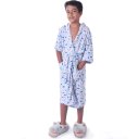 Ver imagem 2 de Roupão Infantil Malha Felpudo com Bolsos e Capuz