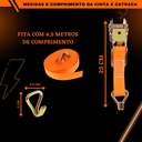 Ver imagem 2 de Kit 2 Cintas com Catraca para Amarração de Carga 0,8 Tonelada 4,5 Metros Muke Tools