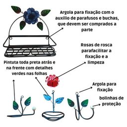Kit 4 Peças Organizadores para Banheiro:azul - 4