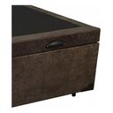 Ver imagem 3 de Cama Box Bau Solteirão Premium ( Blindada ) Super Reforçada - Corino - Marrom