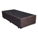 Ver imagem 2 de Cama Box Bau Solteirão Premium ( Blindada ) Super Reforçada - Corino - Marrom