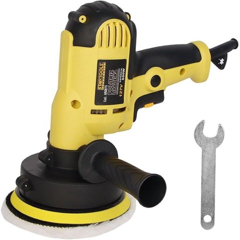 Politriz Automotiva Profissional 600W 127V Disco 125mm, Velocidade Variável  Polimento e Lixamento