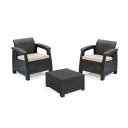 Ver imagem 2 de Conjunto Móveis Jardim Corfu Balcony Set Marrom Keter 17194274