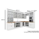 Ver imagem 5 de Cozinha 13 Peças (4 Armários + 2 Paneleiros + 4 Balcões + 3 Complementos) C5p59 Branco