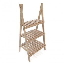 Organizador 95cm Reforçado Treliça Livreiro Madeira Sapateira - 3