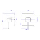 Ver imagem 3 de Acabamento Monocomando para Chuveiro Deca You 4993.SM105.CHU.MT Quadrado Summer Gold